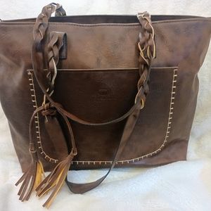 WEIMEIBAIGE Tassel Tote Bag NWOT!!